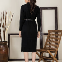 Sofia Sweater Dress Black