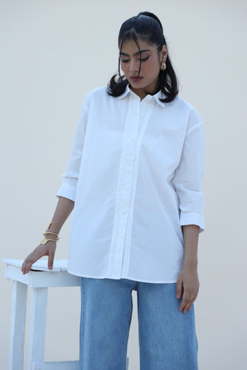 Pleat Perfection Button Up