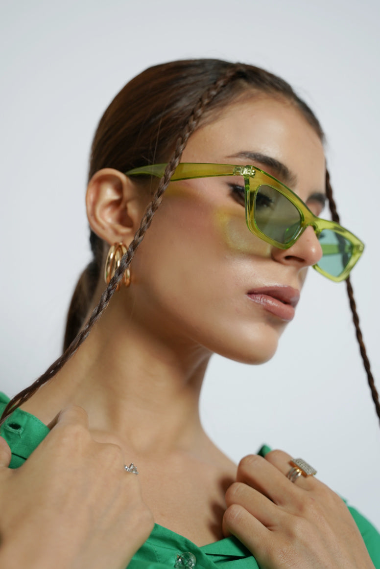 Chroma Couture Sunglasses Green
