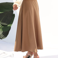 TwirlTide Skirt Tan