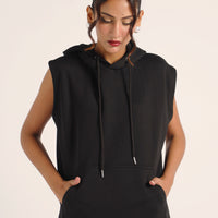 Vogue Vest hoodie Black