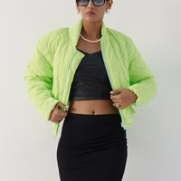 Kendal Puffer Jacket Lime (15 DAYS DELIVERY TIME)