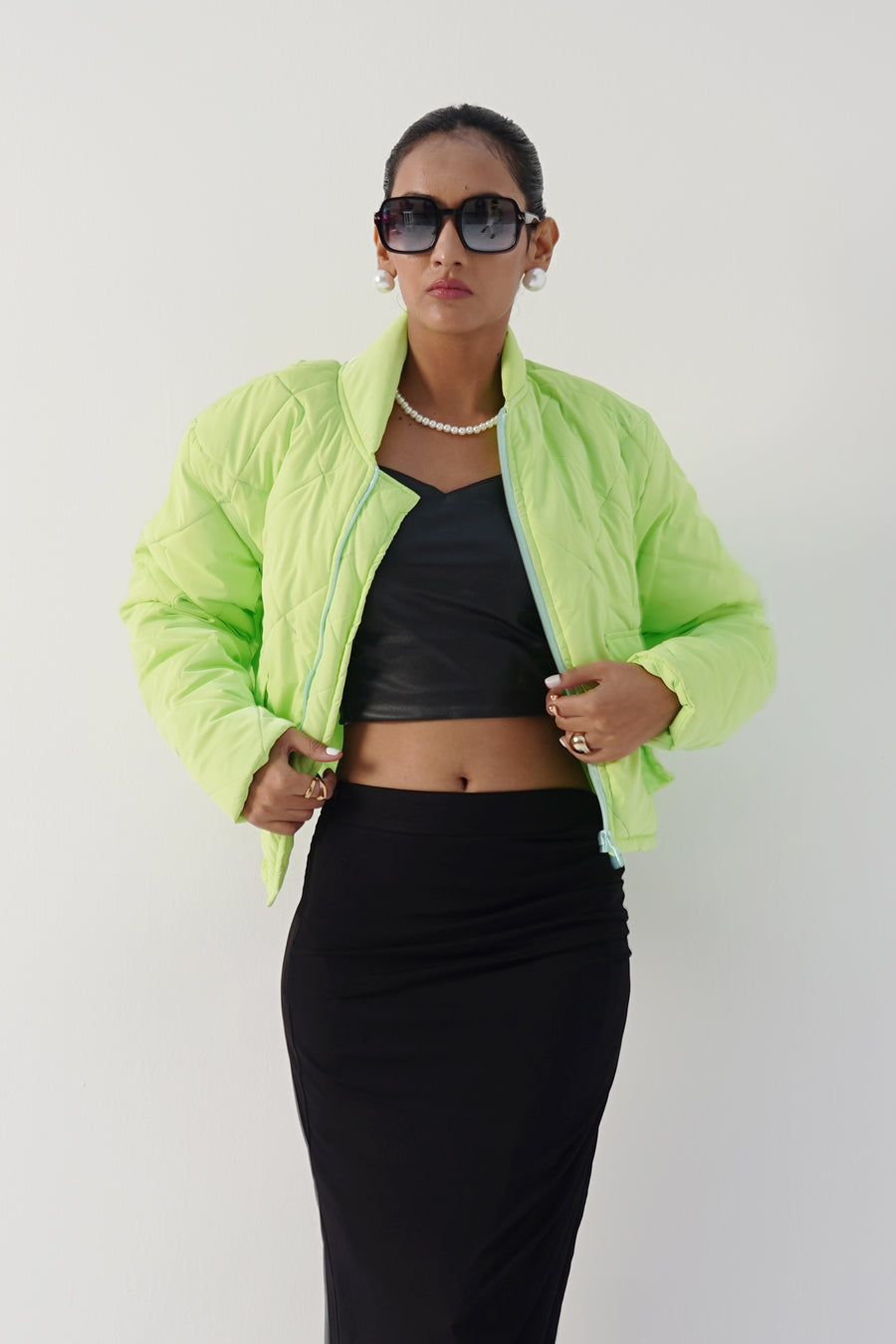 Kendal Puffer Jacket Lime (15 DAYS DELIVERY TIME)