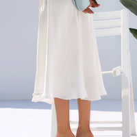 TwirlTide Skirt Pearl White