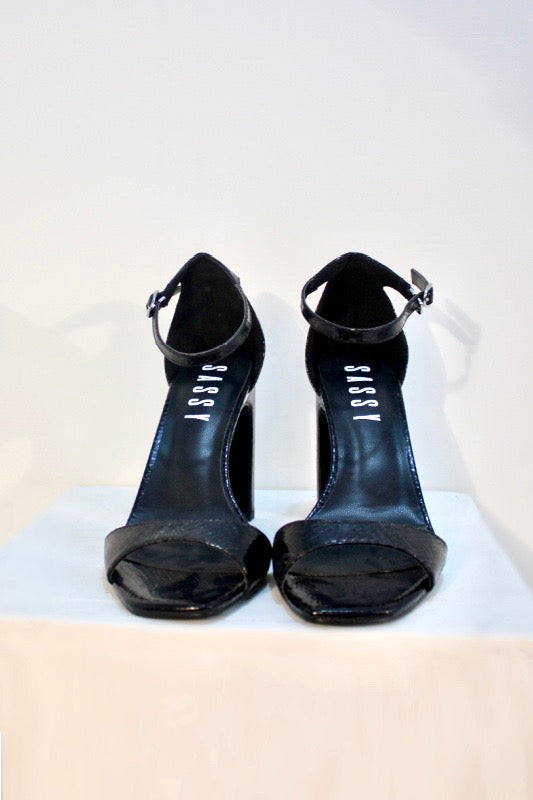 Millie Strappy Heel Sandal Black