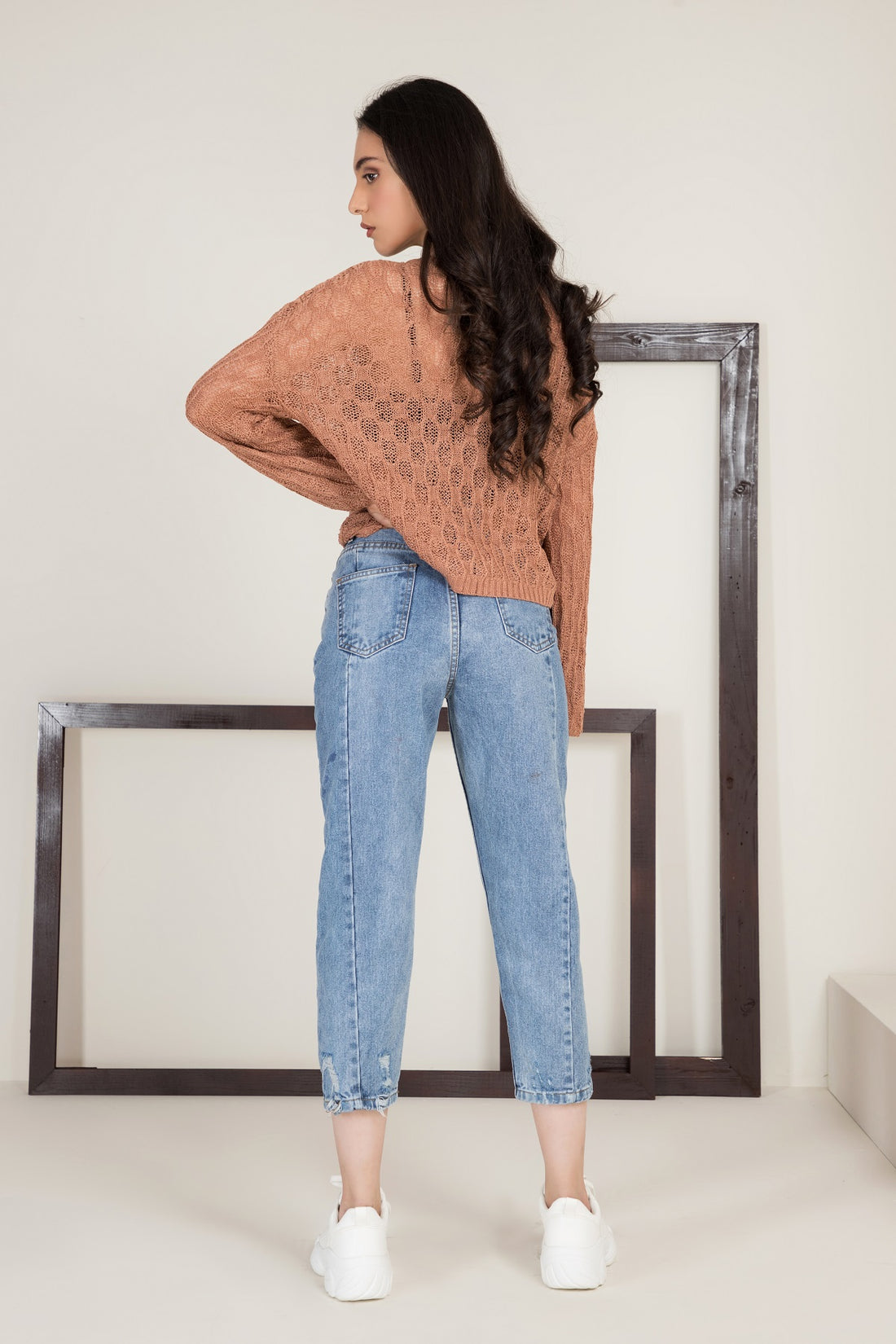 Winsley Pullover Sweater Peach